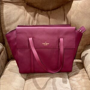 Kate Spade Deep Red Tote Bag